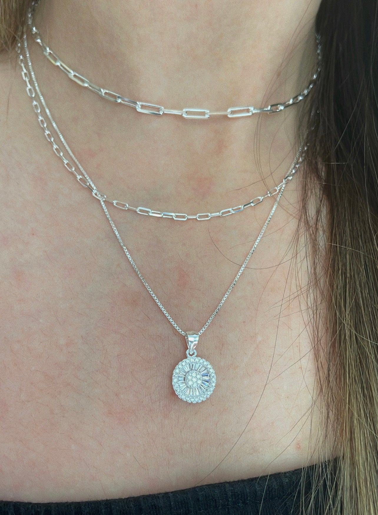 Round CZ Necklace