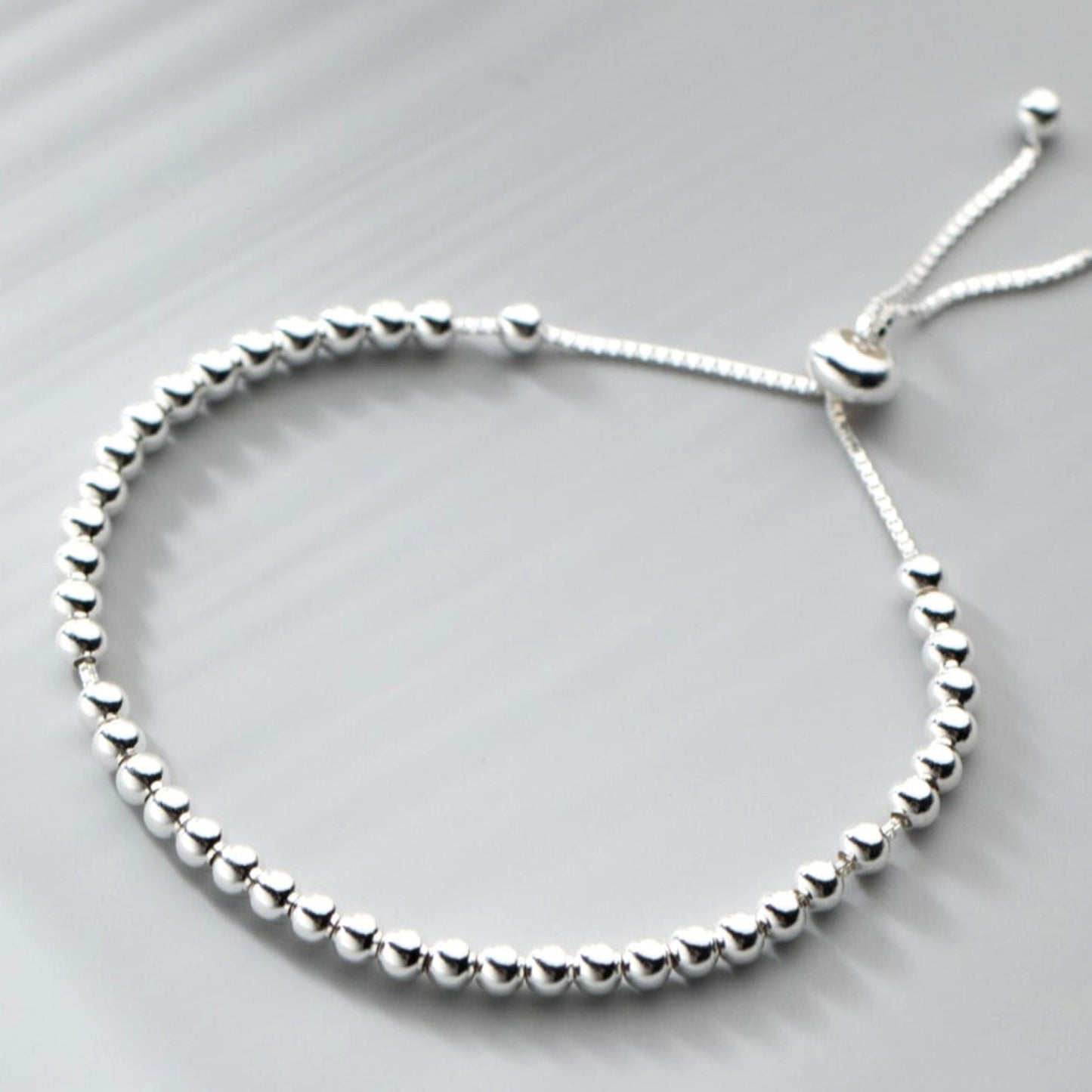 Silver Beaded Bracelet