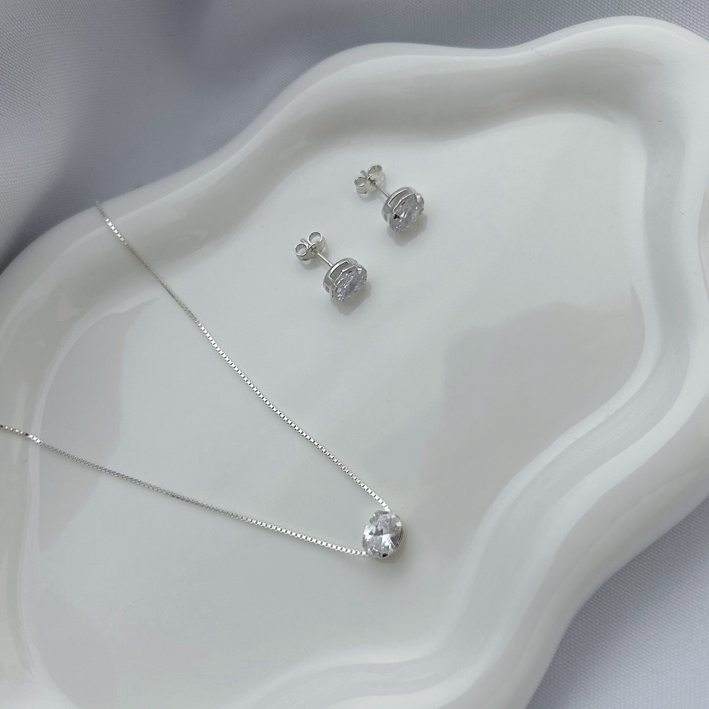 Clear Crystal Necklace