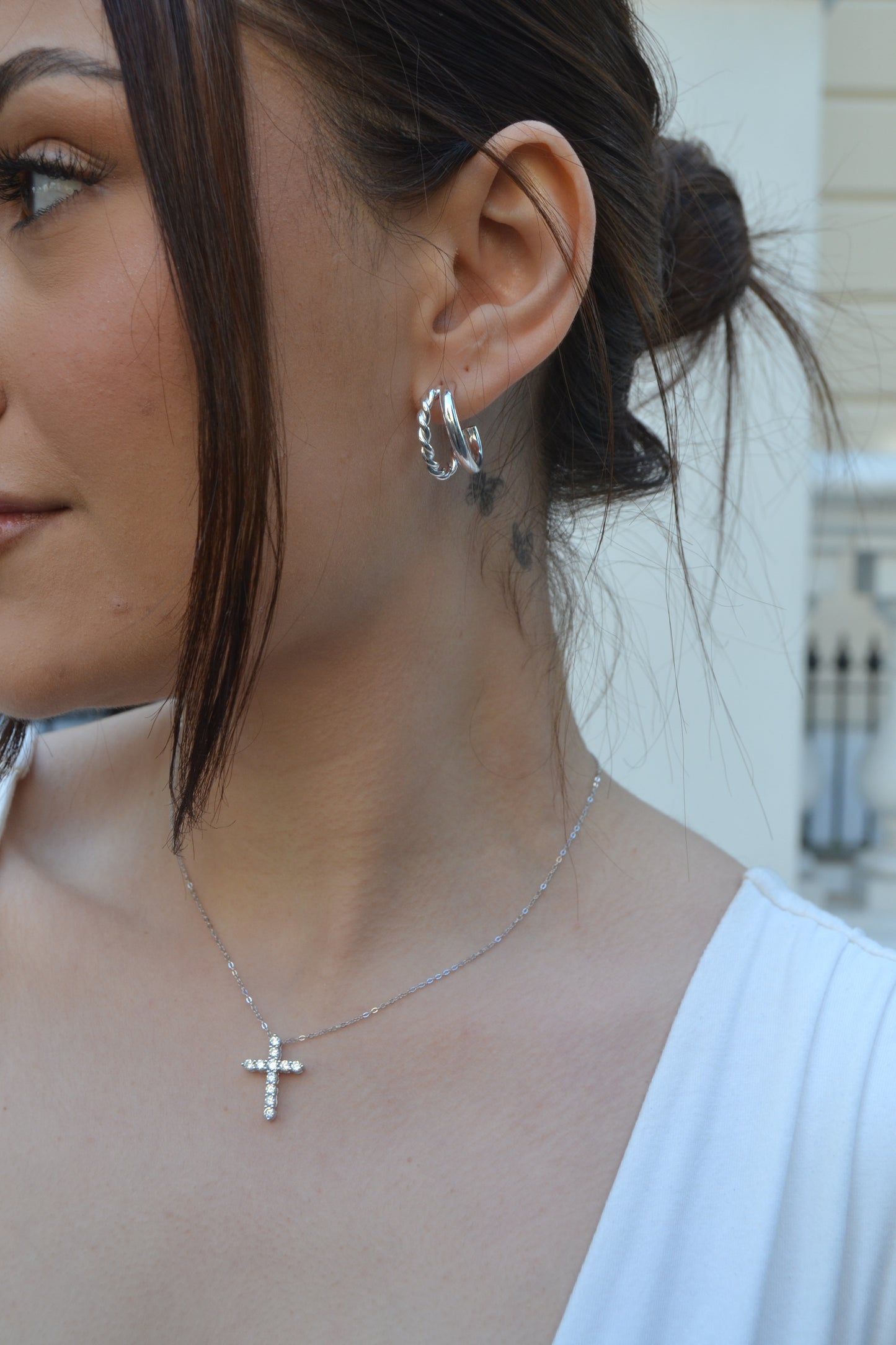 Mary Cross Necklace