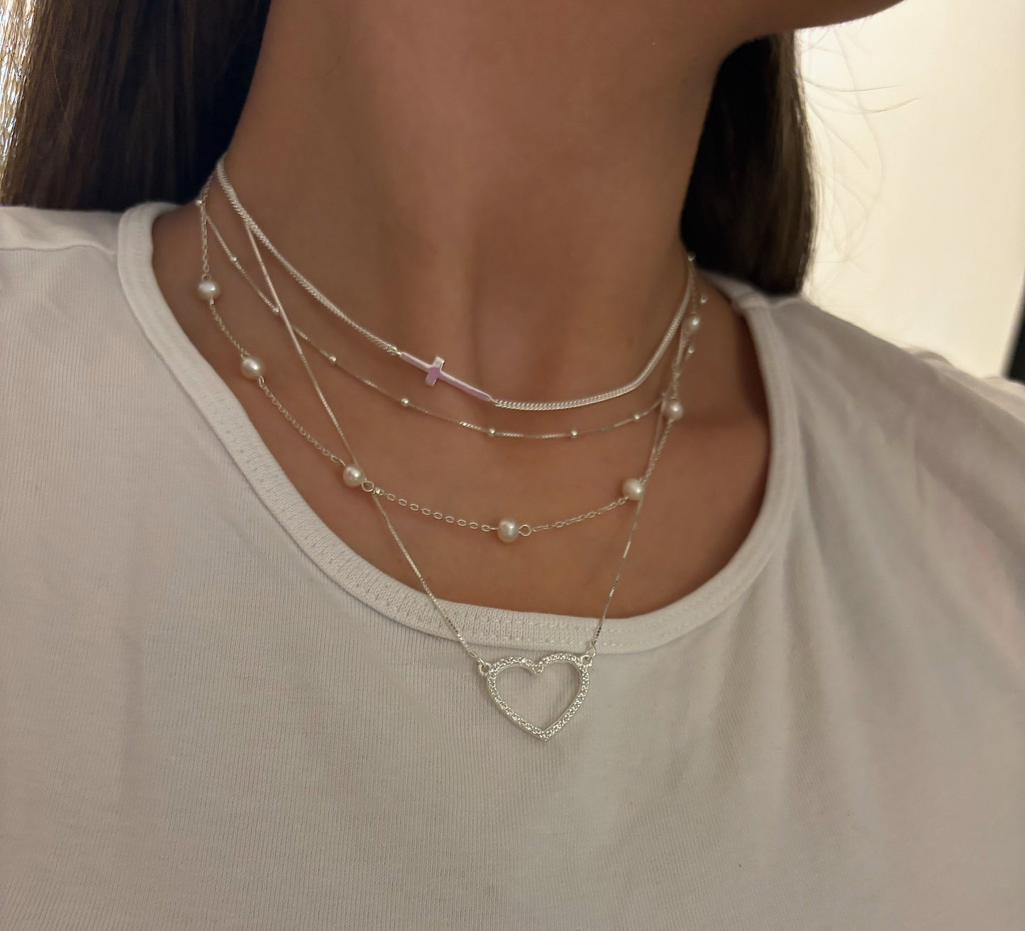 Minimalist Cross Choker Necklace
