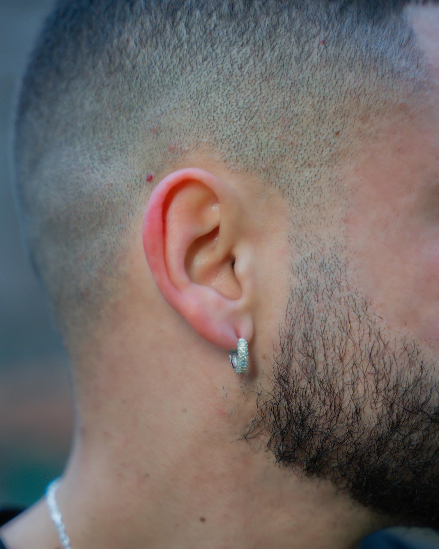 Iced Hoop Earrings