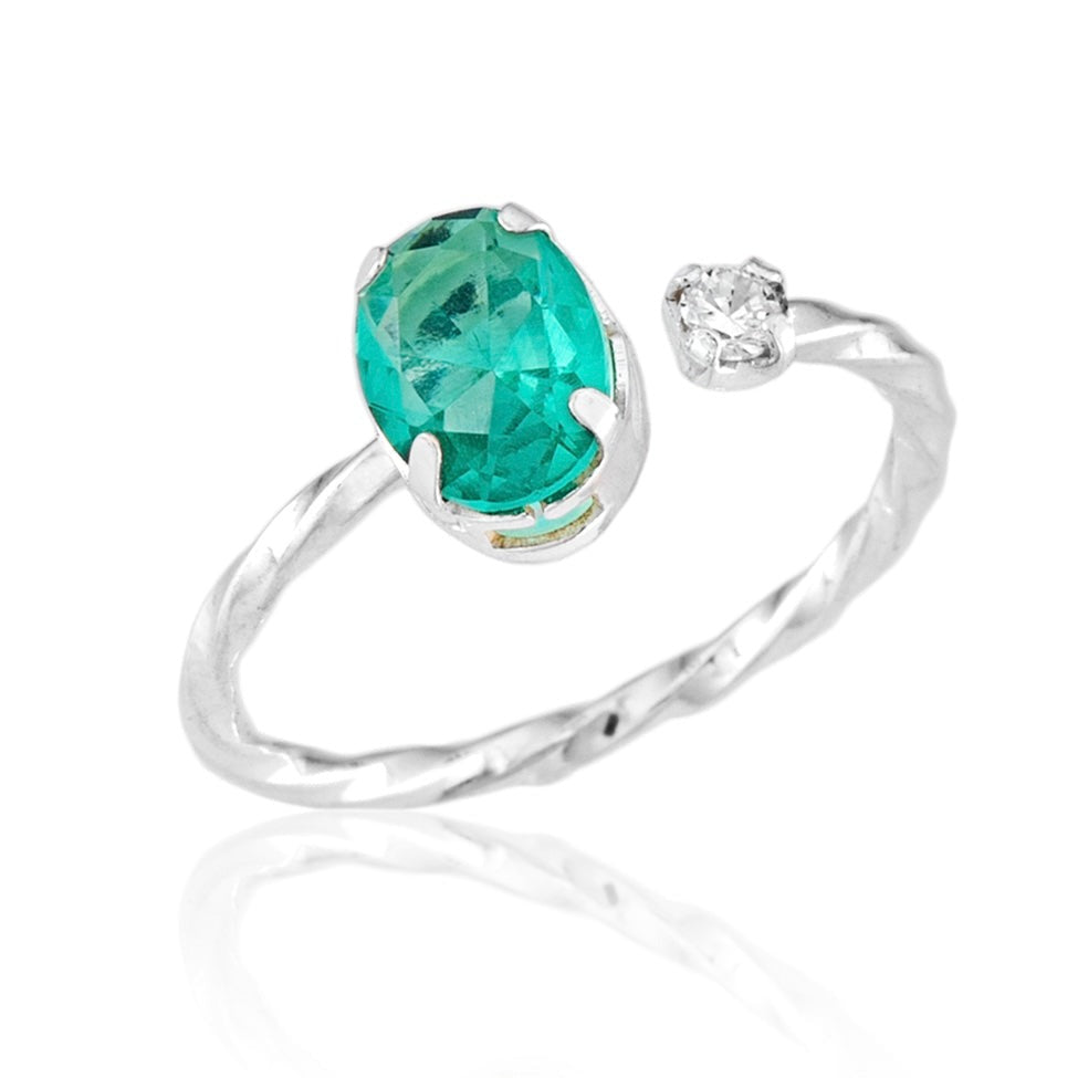 Adjustable Paraíba Tourmaline Ring