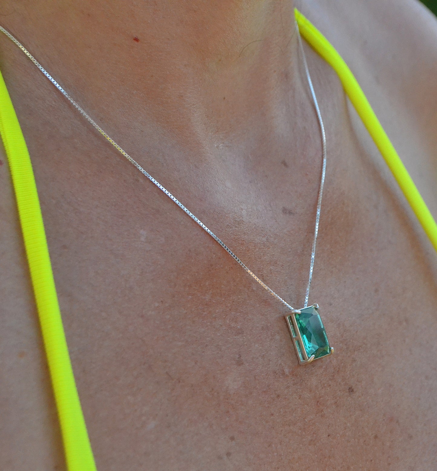 Emerald CZ Necklace