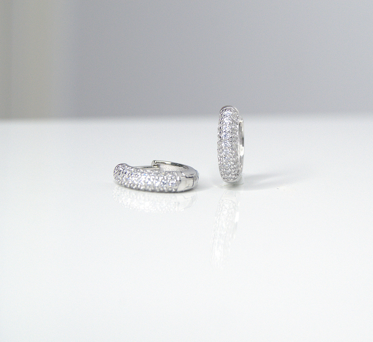 Iced Hoop Earrings