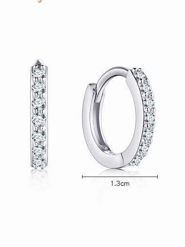 Slim Pavè Huggie Earrings