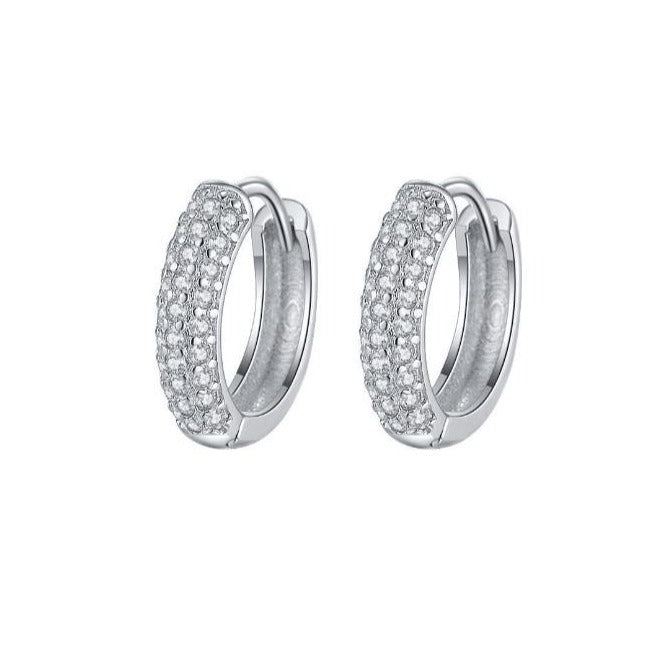 Iced Hoop Earrings