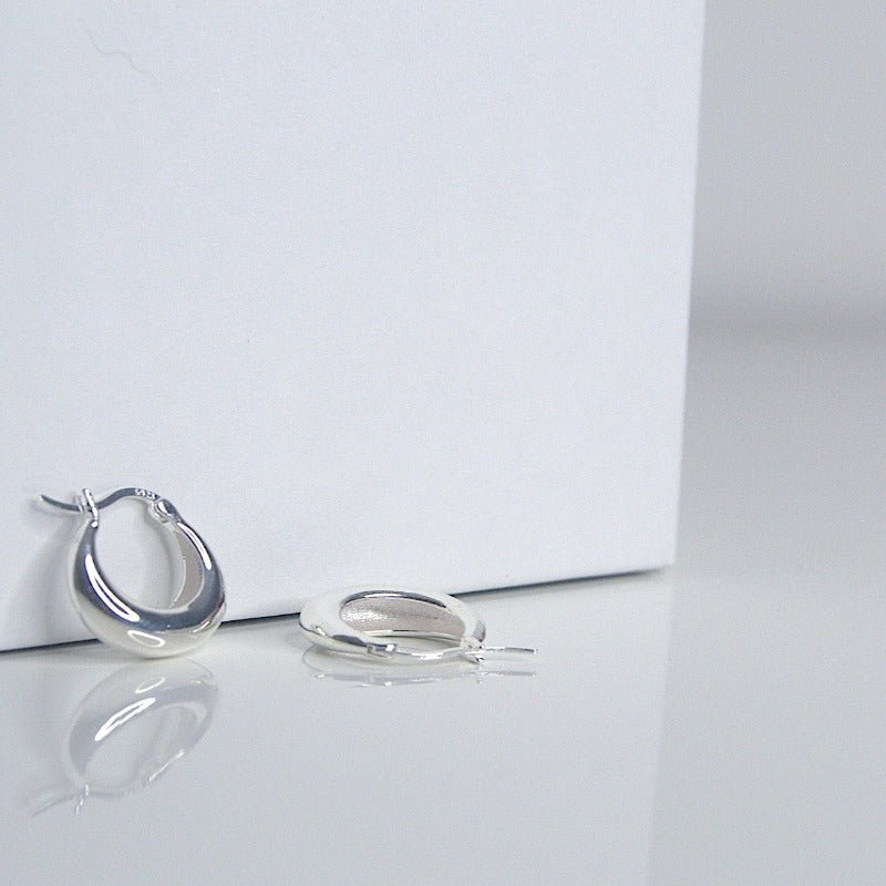 Athena Hoop Earrings - Heloga Pratas