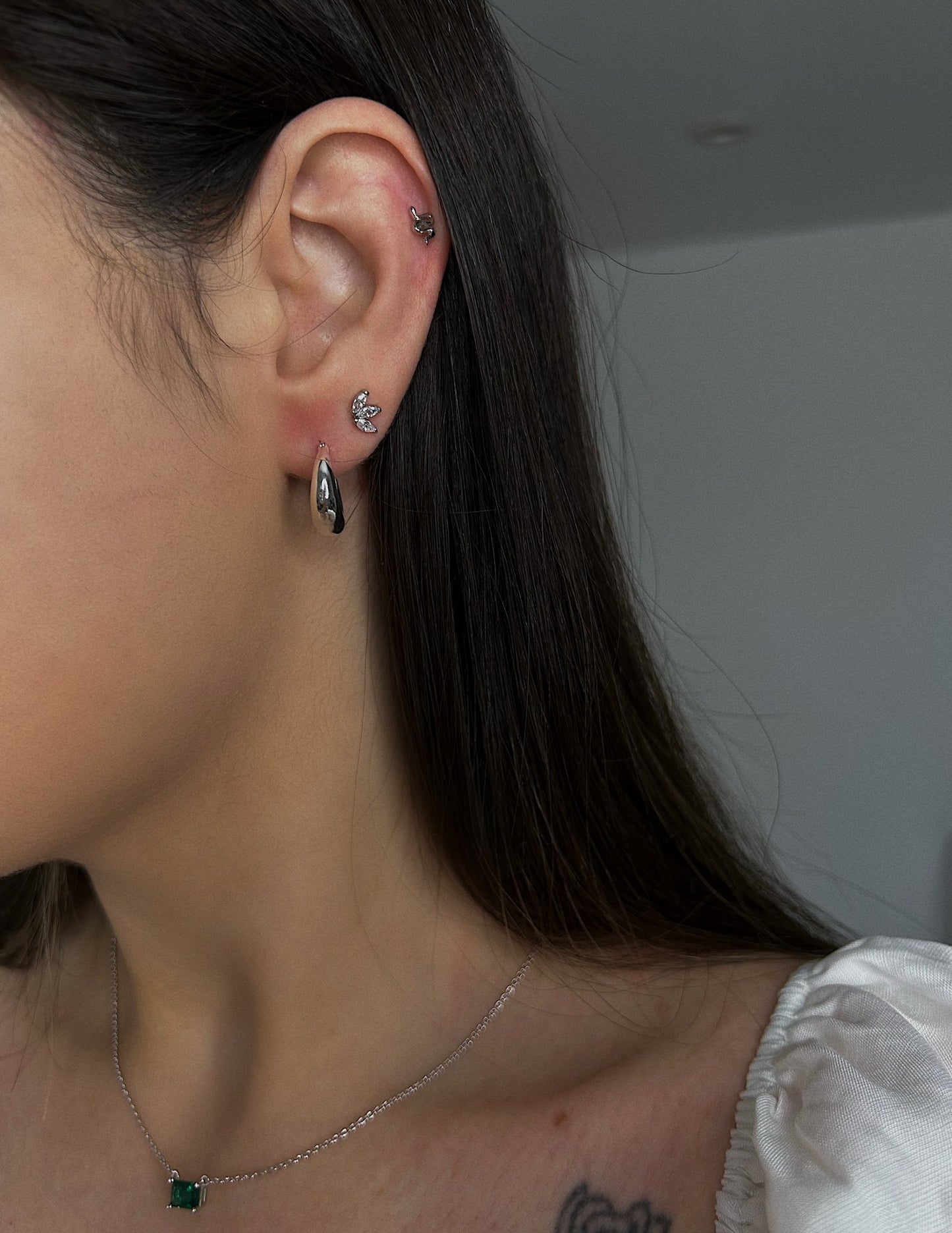 Athena Hoop Earrings - Heloga Pratas