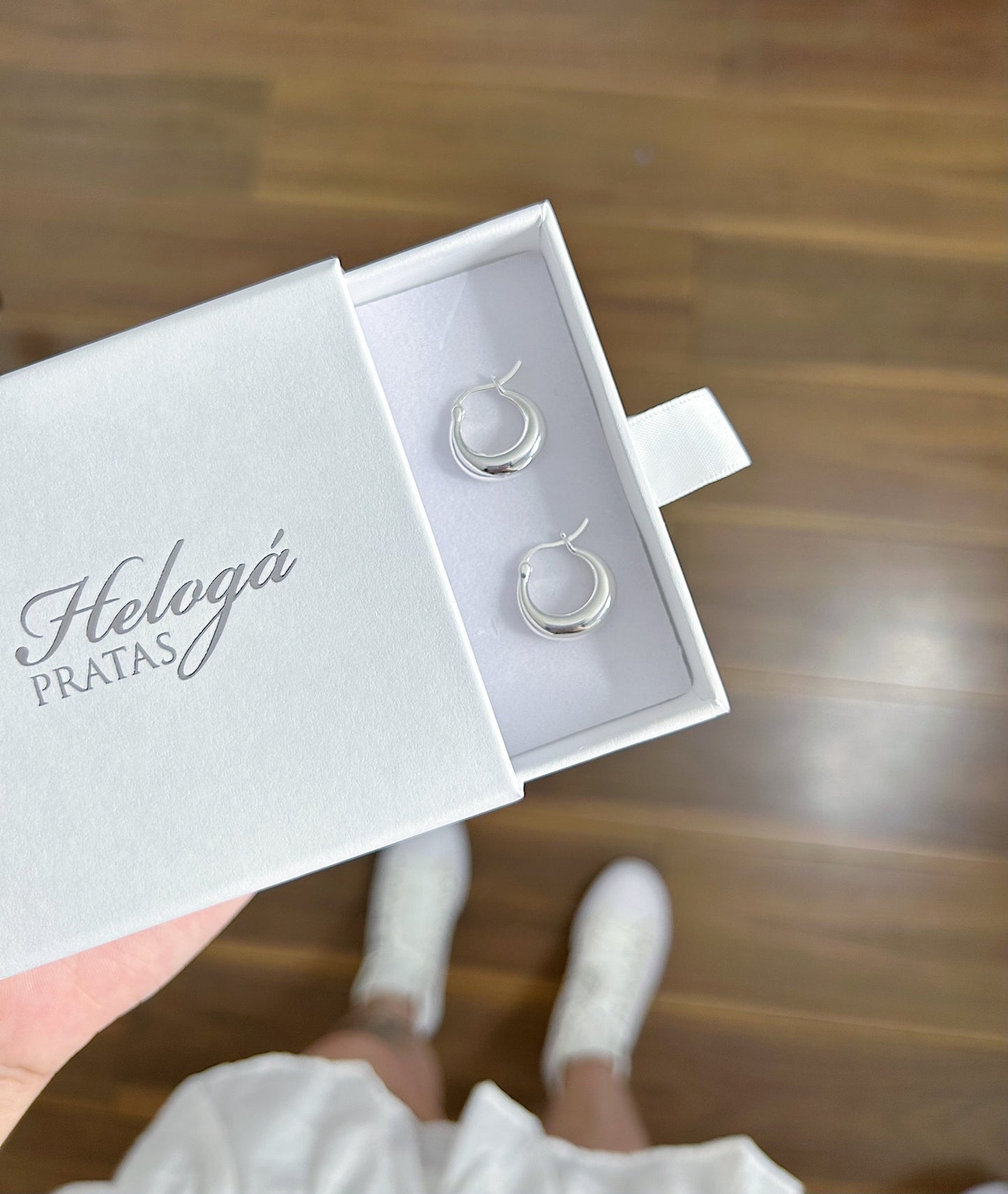 Athena Hoop Earrings - Heloga Pratas