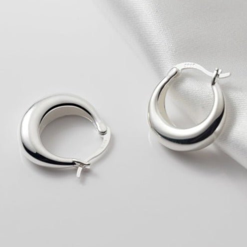 Athena Hoop Earrings - Heloga Pratas