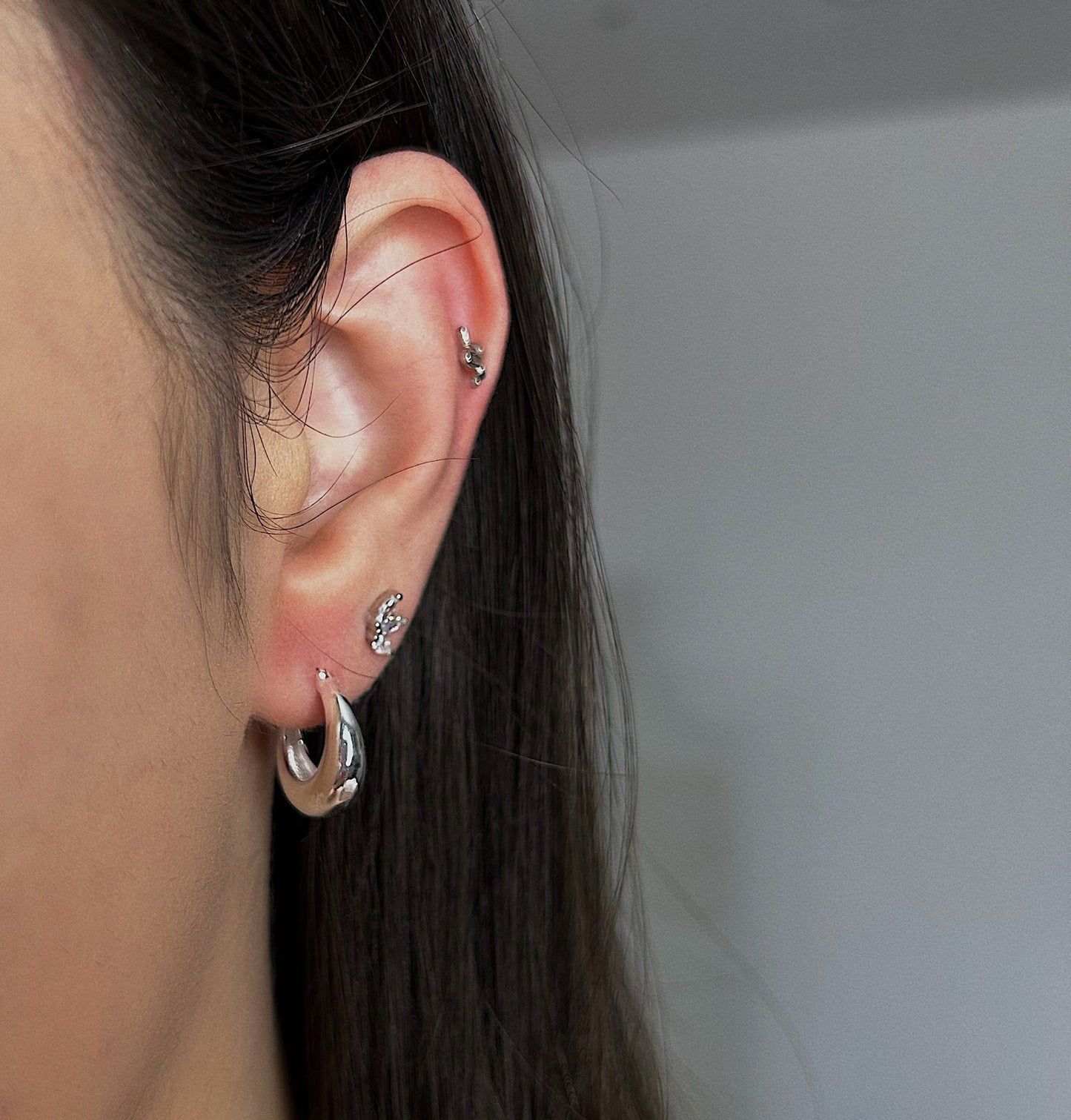 Athena Hoop Earrings - Heloga Pratas