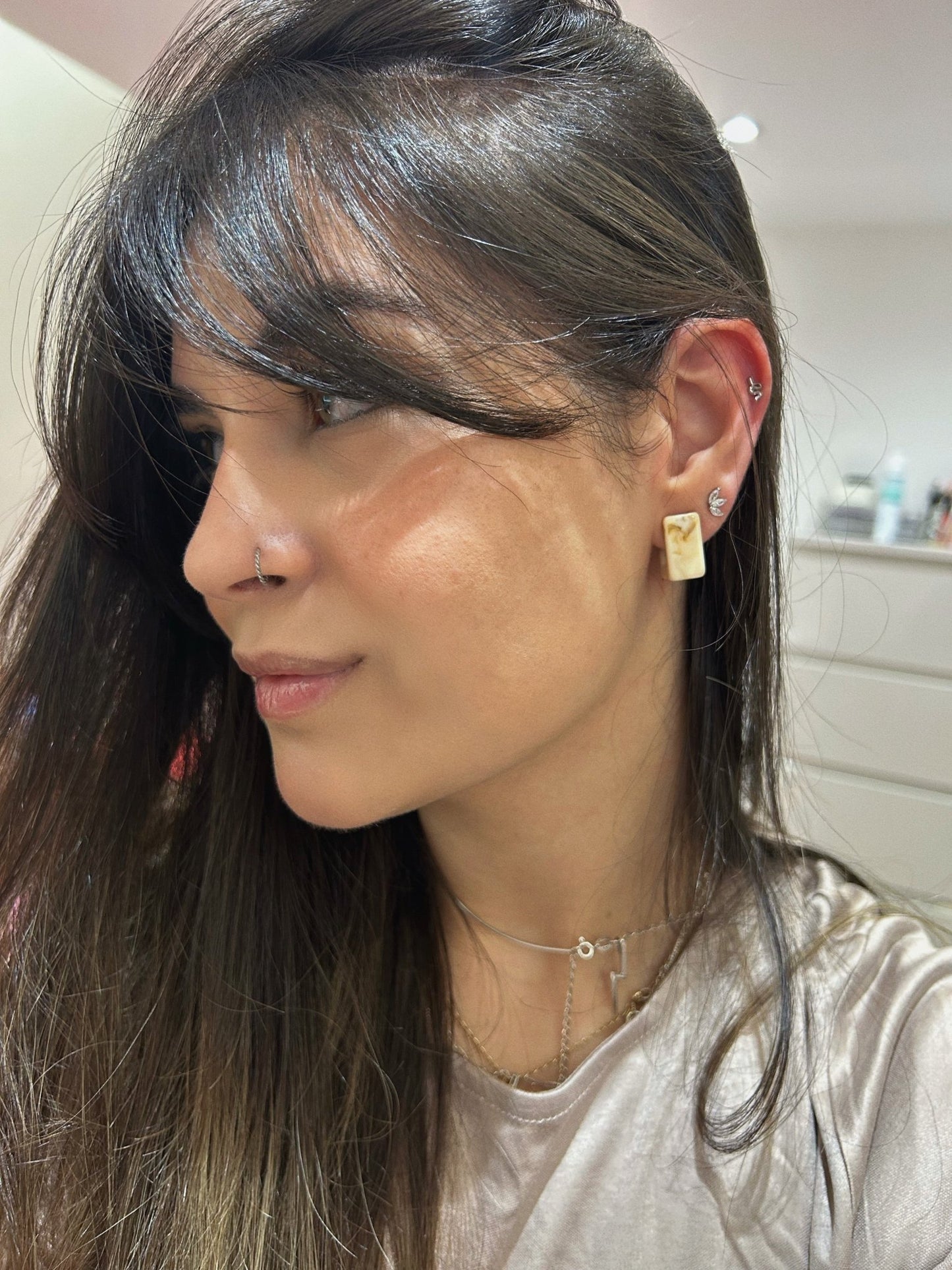 Chloé Stud Earrings - Heloga Pratas