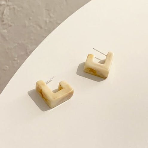 Chloé Stud Earrings - Heloga Pratas