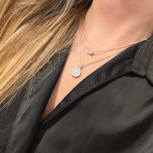 Round CZ Necklace