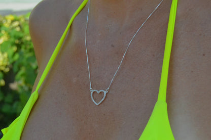 CZ Heart Necklace
