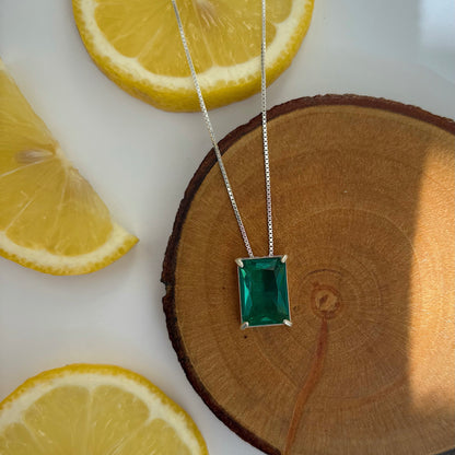 Emerald CZ Necklace
