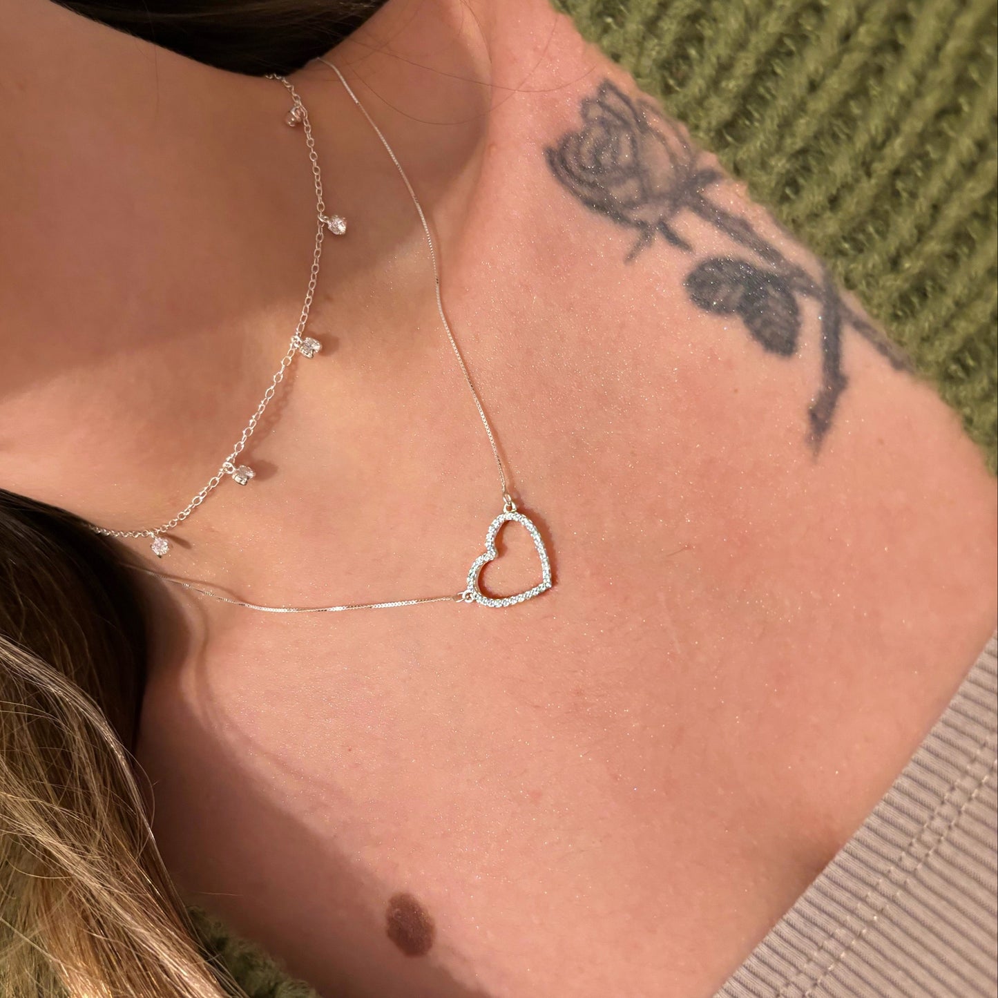 CZ Heart Necklace
