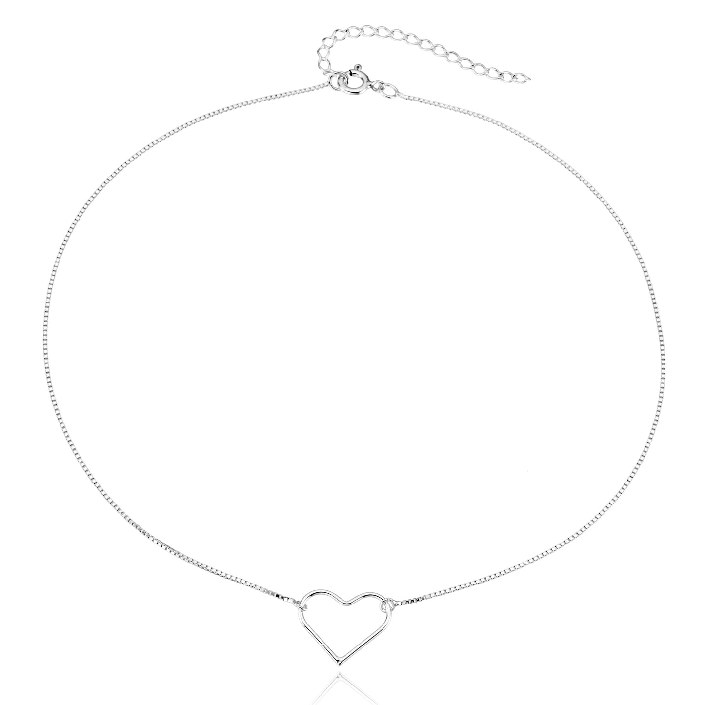 Hollow Heart Choker Necklace