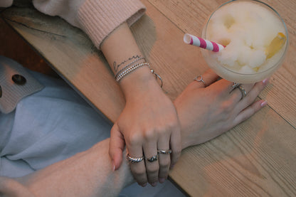 Silver Beaded Bracelet
