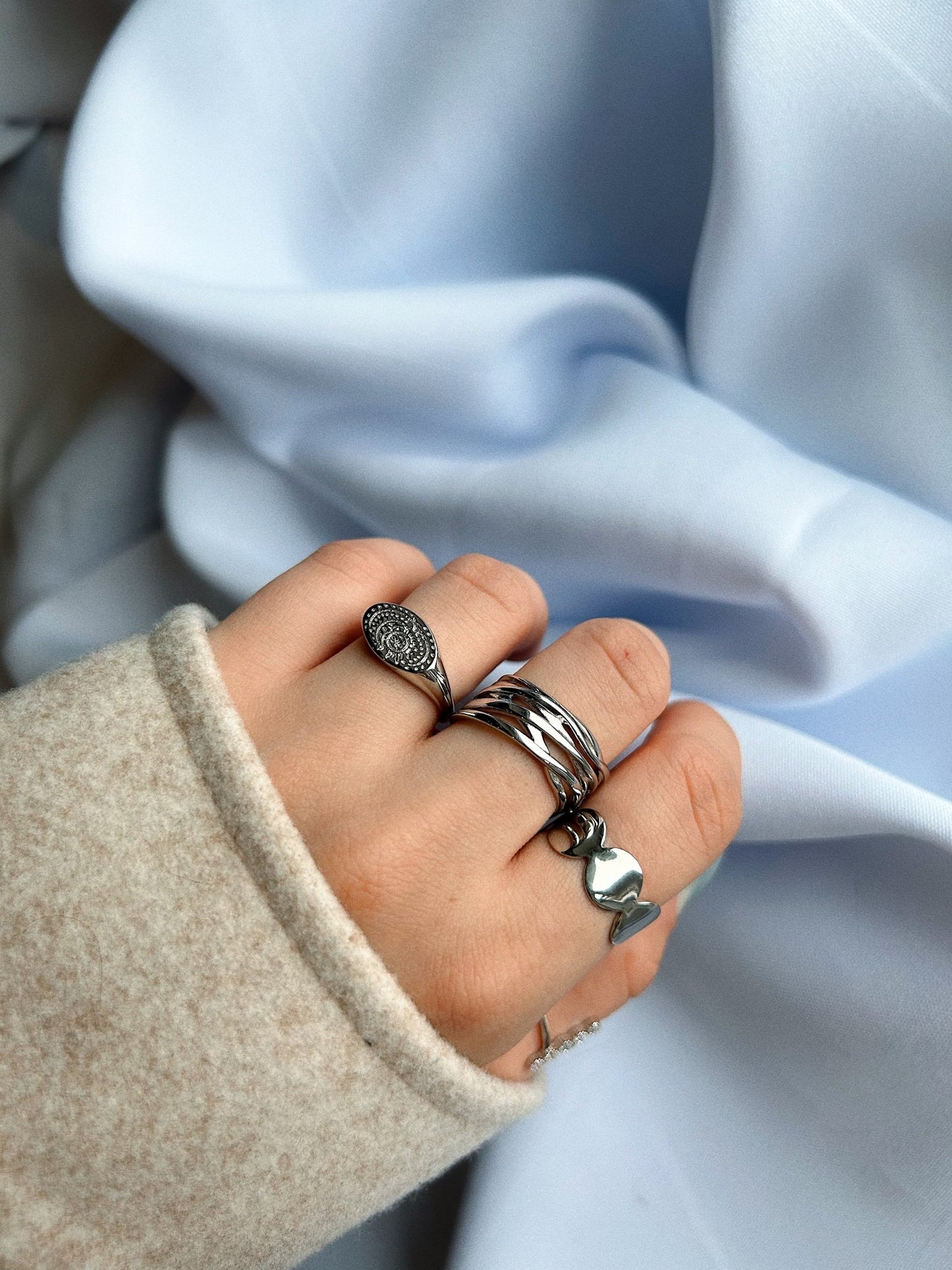 Celestial Adjustable Ring - Heloga Pratas