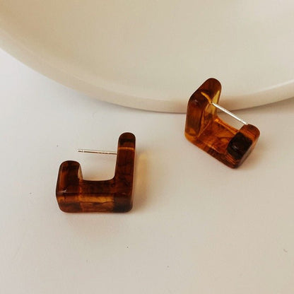 Chloé Stud Earrings - Heloga Pratas
