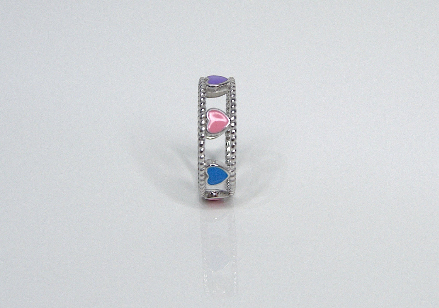 Colourful Hearts Ring - Heloga Pratas