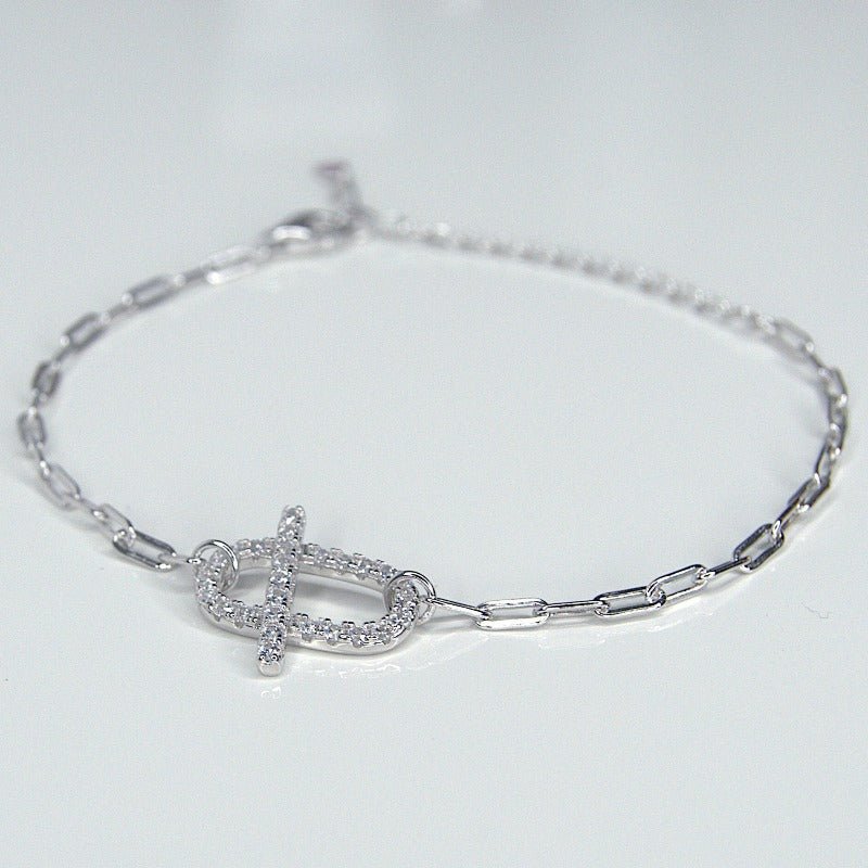 Crystal Link Bracelet - Heloga Pratas