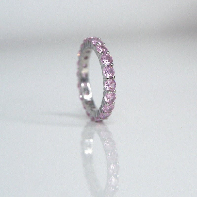 Pink Eternity Ring - Heloga Pratas