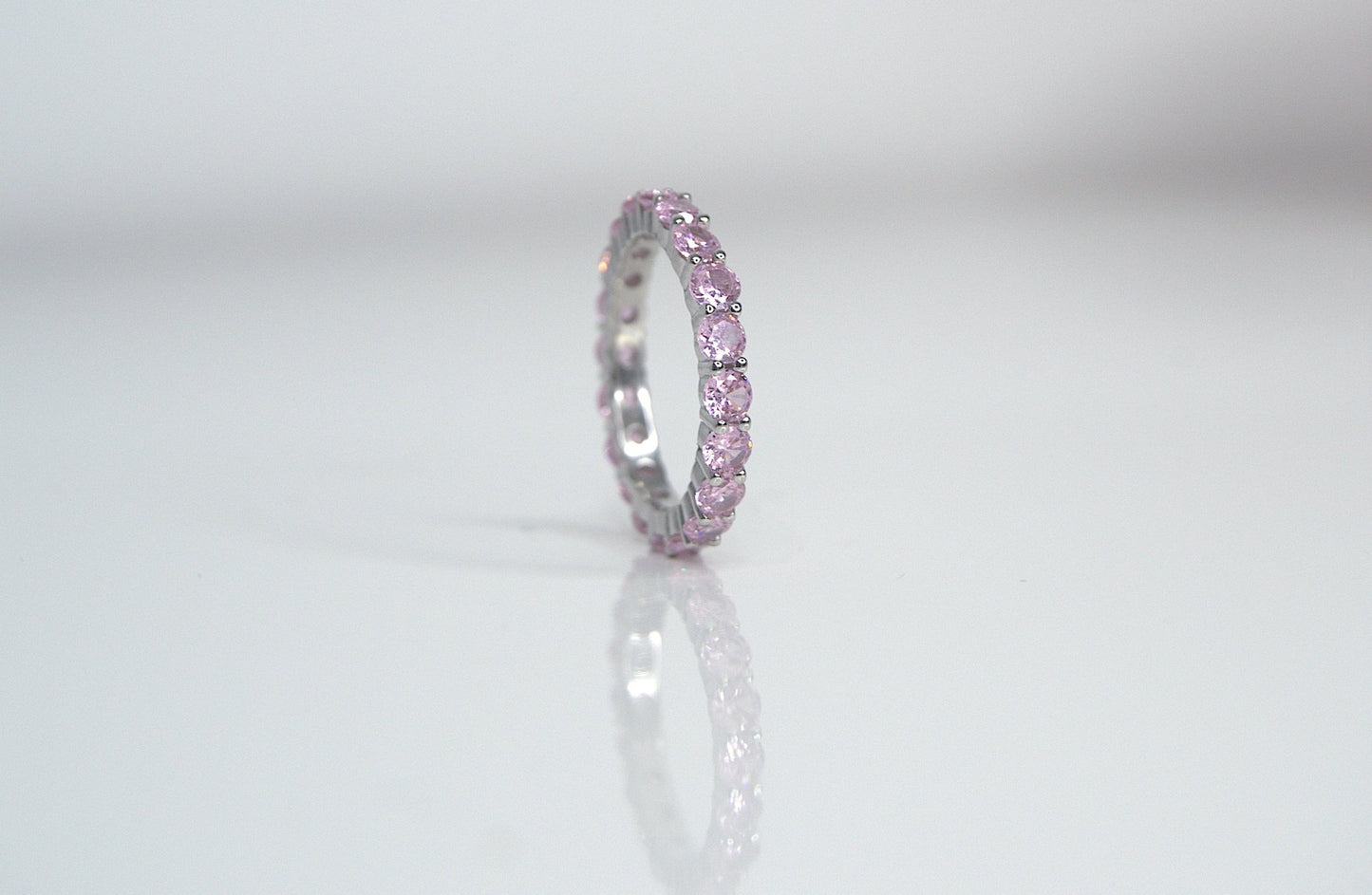 Pink Eternity Ring - Heloga Pratas